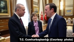 Senatörler Jeanne Shaheen ve Chris Murphy, Cumhurbaşkanı Erdoğan'la görüştü.