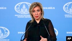 Rusya Dışişleri Bakanlığı Sözcüsü Maria Zakharova 