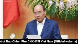 Ông Phúc trong cuộc họp chính phủ hồi tháng Tư, 2019.