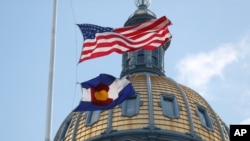 Vòm Tòa nhà Quốc hội Tiểu bang Colorado, tại Denver. 