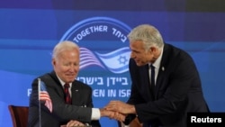 ABD Başkanı Joe Biden ve İsrail Başbakanı Yair Lapid.